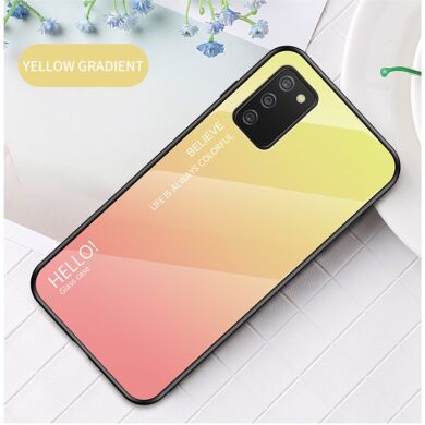 Защитный чехол Deexe Gradient Color для Samsung Galaxy A02s (A025) - Yellow / Pink