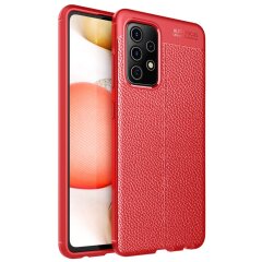 Захисний чохол Deexe Leather Cover для Samsung Galaxy A72 (А725) - Red