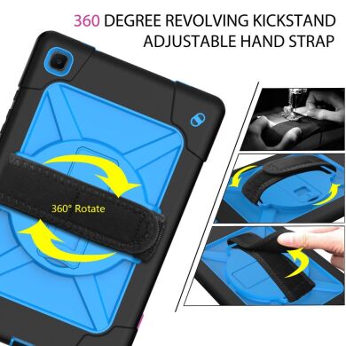 Защитный чехол Deexe Rotation Hybrid для Samsung Galaxy Tab A7 10.4 (T500/505) - Black / Blue