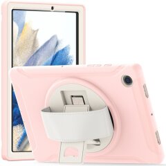 Защитный чехол Deexe Rotation Hybrid для Samsung Galaxy Tab A8 10.5 (X200/205) - Cherry Blossoms Pink