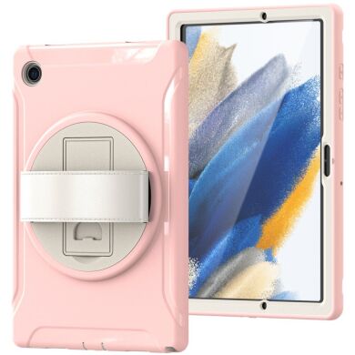 Защитный чехол Deexe Rotation Hybrid для Samsung Galaxy Tab A8 10.5 (X200/205) - Cherry Blossoms Pink