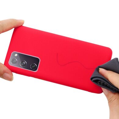 Защитный чехол Deexe Silicone Case для Samsung Galaxy S20 FE (G780) - Red