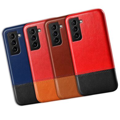 Защитный чехол KSQ Dual Color для Samsung Galaxy S21 FE (G990) - Red / Khaki