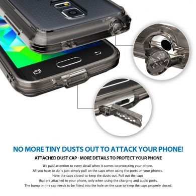 Защитный чехол RINGKE Fusion для Samsung Galaxy S5 mini - Smoke Black