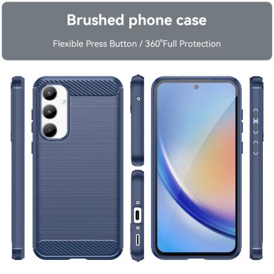 Защитный чехол UniCase Carbon для Samsung Galaxy A35 (A356) - Blue