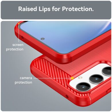 Защитный чехол UniCase Carbon для Samsung Galaxy A35 (A356) - Red