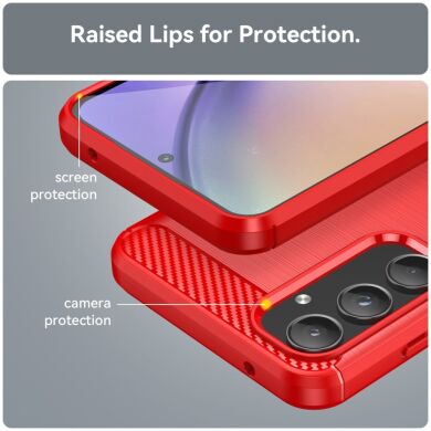 Защитный чехол UniCase Carbon для Samsung Galaxy A55 (A556) - Black