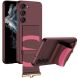 Защитный чехол GKK Leather Strap Cover для Samsung Galaxy S23 (S911) - Wine Red. Фото 1 из 7