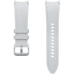 Оригинальный ремешок Hybrid Eco-Leather Band (S/M) для Samsung Galaxy Watch 4 / 4 Classic / 5 / 5 Pro / 6 / 6 Classic (ET-SHR95SSEGEU) - Silver