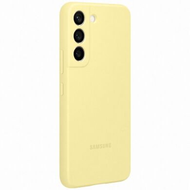 Чехол Silicone Cover для Samsung Galaxy S22 Plus (S906) EF-PS906TYEGRU - Butter Yellow