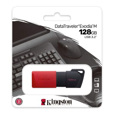 Флеш-память Kingston DT Exodia M 128GB USB 3.2 (DTXM/128GB) - Red