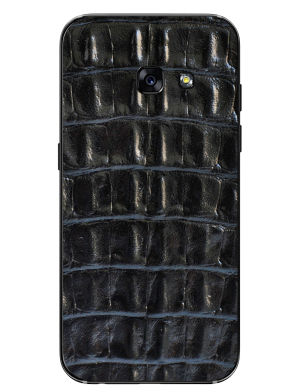 Кожаная наклейка Glueskin Black Croco для Samsung Galaxy A3 (2017)