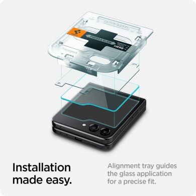 Комплект защитных стекол Spigen (SGP) Screen Protector EZ Fit Glas.tR для Samsung Galaxy Flip 5