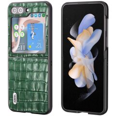 Захисний чохол ABEEL Croco Skin (FF) для Samsung Galaxy Flip 5 - Green