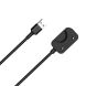 Зарядное устройство Deexe Charging Cable (50см) для Samsung Galaxy Fit 3 - Black. Фото 2 из 4