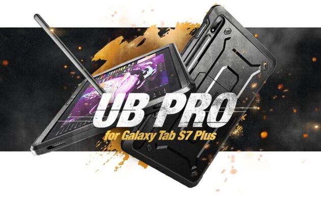 Защитный чехол Supcase Unicorn Beetle Pro Full-Body Case для Samsung Galaxy Tab S7 Plus (T970/975) / S8 Plus (T800/806) - Black