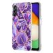 Защитный чехол Deexe Marble Pattern для Samsung Galaxy A34 (A346) - Dark Purple. Фото 1 из 5