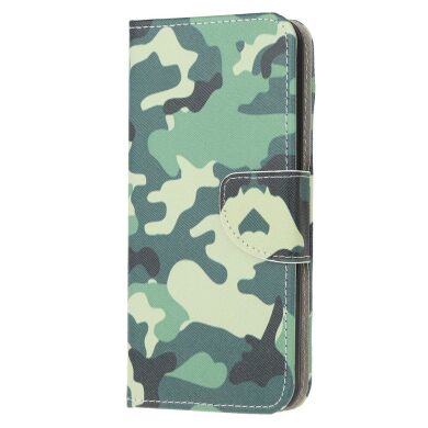 Чехол-книжка Deexe Color Wallet для Samsung Galaxy A02s (A025) - Camouflage Pattern