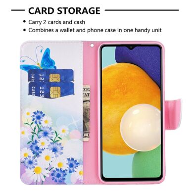 Чехол-книжка Deexe Color Wallet для Samsung Galaxy A13 5G (A136) / A04s (A047) - Flower Tree