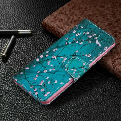 Чехол-книжка Deexe Color Wallet для Samsung Galaxy A21 (A215) - Flower Branches