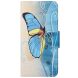 Чехол-книжка Deexe Color Wallet для Samsung Galaxy A73 (A736) - Blue Butterfly. Фото 2 из 5