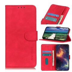 Чехол-книжка KHAZNEH Retro Wallet для Samsung Galaxy A22 (A225) / M22 (M225) - Red