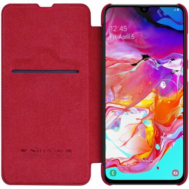 Чехол-книжка NILLKIN Qin Series для Samsung Galaxy A70 (A705) - Red