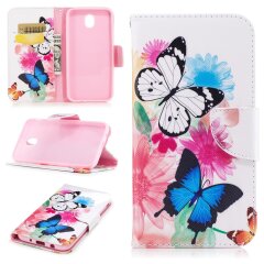 Чехол-книжка UniCase Color Wallet для Samsung Galaxy J5 2017 (J530) - Butterfly in Flowers C