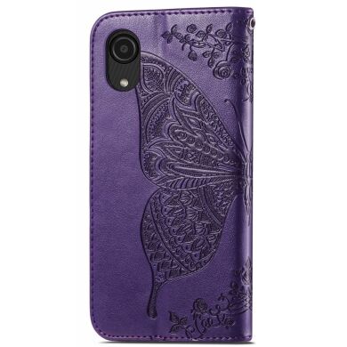 Чехол UniCase Butterfly Pattern для Samsung Galaxy A03 Core (A032) - Purple