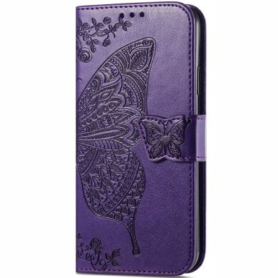 Чехол UniCase Butterfly Pattern для Samsung Galaxy A03 Core (A032) - Purple