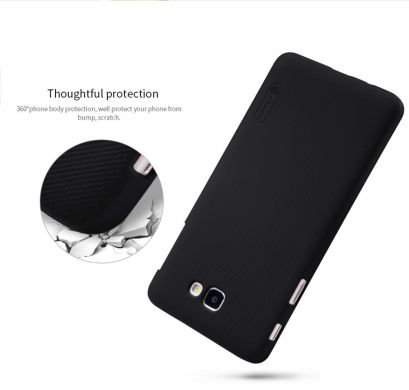 Пластиковый чехол NILLKIN Frosted Shield для Samsung Galaxy J5 Prime + пленка - Black