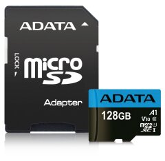 Карта памяти microSDXC ADATA 128GB 10 class UHS-I + адаптер