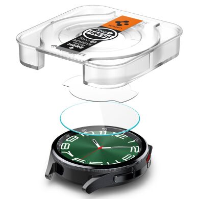 Комплект защитных стекол Spigen (SGP) Screen Protector EZ Fit Glas.tR (FW) для Samsung Galaxy Watch 6 Classic (47mm)