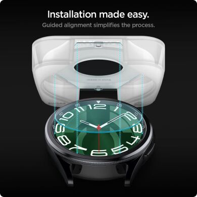 Комплект защитных стекол Spigen (SGP) Screen Protector EZ Fit Glas.tR (FW) для Samsung Galaxy Watch 6 Classic (47mm)