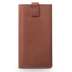 Кожаный чехол-портмоне QIALINO Classic Wallet для смартфонов - Brown