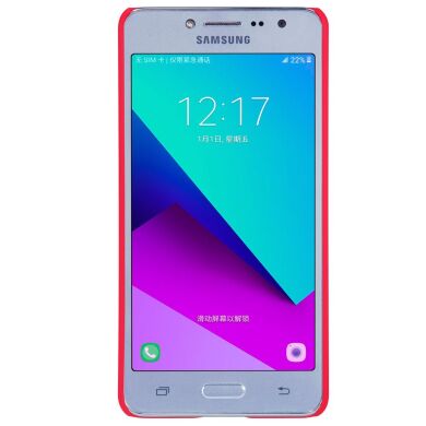 Пластиковый чехол NILLKIN Frosted Shield для Samsung Galaxy J2 Prime (G532) + пленка - Red