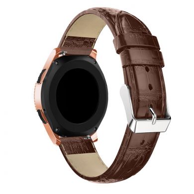 Ремешок UniCase Crocodile Texture для Samsung Galaxy Watch 42mm / Watch 3 41mm - Brown