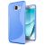 Силиконовый чехол Deexe S Line для Samsung Galaxy A3 2017 (A320) - Blue