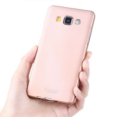 Силиконовый (TPU) чехол X-LEVEL Matte для Samsung Galaxy A5 (A500) - Gold