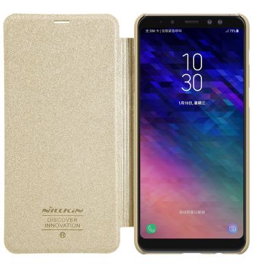 Чехол NILLKIN Sparkle Series для Samsung Galaxy A8 2018 (A530) - Gold