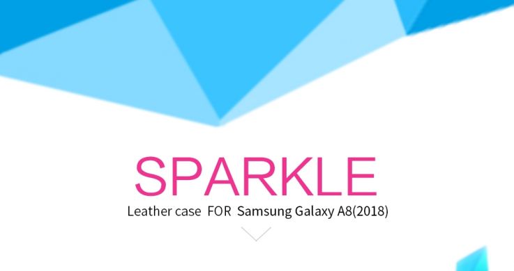 Чехол NILLKIN Sparkle Series для Samsung Galaxy A8 2018 (A530) - Dark Gray
