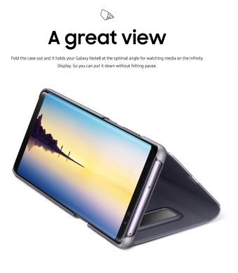 Чохол-книжка Clear View Standing Cover для Samsung Galaxy Note 8 (N950) EF-ZN950CVEGRU - Gray