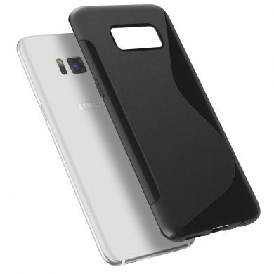 Силіконовий (TPU) чохол Deexe S Line для Samsung Galaxy S8 Plus (G955), Черный