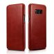 Кожаный чехол-книжка ICARER Slim Flip для Samsung Galaxy S8 Plus (G955) - Red. Фото 1 из 14