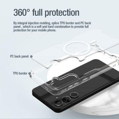Силиконовый чехол NILLKIN Nature TPU Pro Magnetic для Samsung Galaxy S24 - Transparent