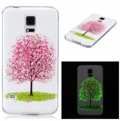 Силиконовый (TPU) чехол Deexe LumiCase для Samsung Galaxy S5 (G900) - Spring Tree