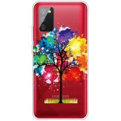 Силіконовий (TPU) чохол Deexe Pretty Glossy для Samsung Galaxy A02s (A025) - Colorful Tree
