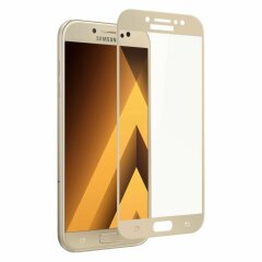 Защитное стекло Deexe 5D Full Glue для Samsung Galaxy J3 2017 (J330) - Gold