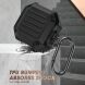Защитный чехол Deexe Armor Shell для Samsung Galaxy Buds Live / Buds Pro / Buds 2 / Buds 2 Pro / Buds FE - Black. Фото 4 из 8