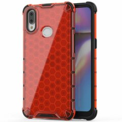 Защитный чехол Deexe Honeycomb Series для Samsung Galaxy A10s (A107) - Red